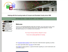 Tablet Screenshot of conyershousing.com